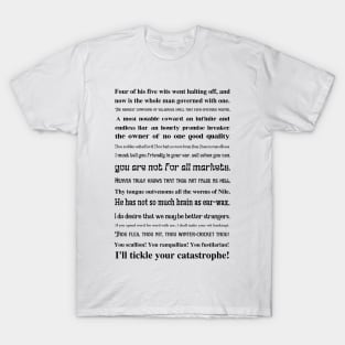 Shakespeare's Insults 2 T-Shirt